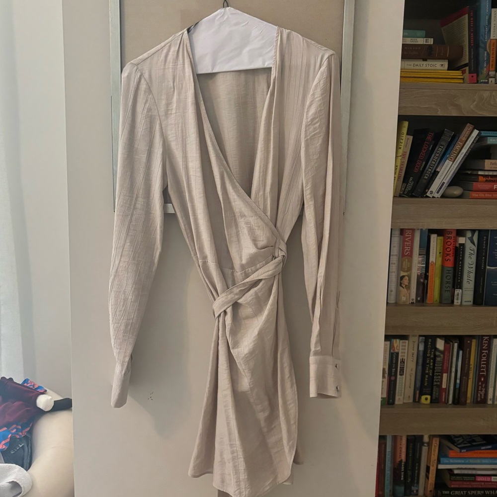 H&M Cream Wrap Dress